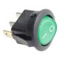 Przełącznik kołyskowy SMRS101 podświetlenie zielone 12V d20mm