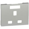 SISTENA LIFE Plakietka gniazda angielskiego metalic 771396 LEGRAND