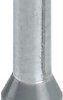 Insulated wire end ferrule, 4.0 mm², 17 mm/10 mm long, DIN 46228-4, UL 486F-E, gray, 1200308