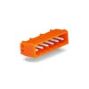 WAGO 231-534/001-000 MCS MIDI 4 Pole 12A 5.08mm Closed Horiz PCB Header Orange