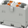 Distribution block, push-in connection, 0.14-1.5 mm², 14.5 A, 6 kV, gray, 1221508