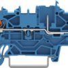 2-wire/2-pin basic terminal, push-in connection, 0.25-4.0 mm², 1 pole, blue, 2222-1404/999-953