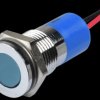Q14F3CXXB220E Indicator LED, 220 V AC, 14 mm, wired, blue/BrC
