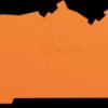 2203-7692 End and intermediate plate, thickness 0.8 mm, orange