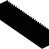 Extruded heatsink, (L x W x H) 50 x 200 x 25 mm, 1.65 to 0.7 K/W, black anodized, 10019971