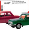 Herpa 013918-002 H0 Model samochodu Wartburg 353 '66, karminowoczerwony i atlantycka zieleń