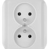 TOPAZ Gniazdo podwójne p/t 2x2p+Z 16A, 250V białe 00060278