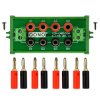 Screw Mount 2 x 4 Position Banana Jack Distribution Module, DC Power Strip