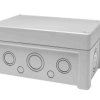 Obudowa ABS szerokość zew. 122 mm długość zew. 187 mm wys. zew. 90 mm Fibox IP65 Szary