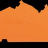 2205-7692 End and intermediate plate, thickness 1.0 mm, orange