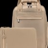 Laptop backpack 15.6 with sleeve 14 as a set in coffee