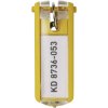 Durable 195704 Key Clip Key Ring Yellow Durable 6 pcs