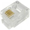 Wtyk telefoniczny RJ-11 6p4c /opak = 100szt/