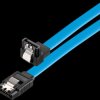 X-SATA020-050B Cable SATA 6-Gbps conn. > conn. 50 cm, angled, blue