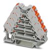 Kostka zaciskowa na szynie DIN Phoenix Contact 16 → 26AWGWciskane PTRV 4 /RD 10A 250 V