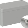 ABS enclosure, (L x W x H) 160 x 80 x 85 mm, light gray (RAL 7035), IP66, 5U330100