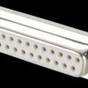 106-25-2-3-0 D-SUB socket, 25-pin, stamped contacts, gold plated