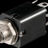 Jack socket, 6.3 mm stereo, closed, switch contact