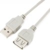 Przedłużacz kabla USB 2.0 - 1.5m szary