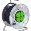 Przedłużacz bębnowy 40m OW3*1,5 4x230V IP44 T bęben metalowy z rączką / E9131Q48173M