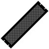 Hammond PPFS19005BK2 3U Steel Blank Panel Black - Perforated 483 x 2 x 133