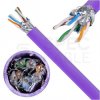 Kabel sieciowy S/FTP kat.7A skrętka 4x2x0,58mm wewnętrzny B2ca bezhalogenowy LSOH fioletowy Molex