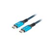 Kabel USB-C M/M USB4 0,5 m 240 W, 8K 60Hz - Lanberg CA-CMCM-44CU-0005-BK