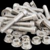 Screws and nuts, M6x40, stainless steel, (W) 64 mm, silver, SCPMB3-20