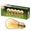 5-PAK Żarówka LED E27 ST14 1,3W = 10W 2200K Ciepła 110lm Filament do Girlandy LUMILED