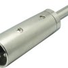 Adapter XLR złącze męskie XLR - złącze męskie jack 6,3 mm mono Kash 55030 1 szt.