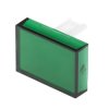 Klosz lampek do przycisku kształt: Prostokątny Zielony Soczewka RS PRO 21.4 x 15.2 x 14.3mm