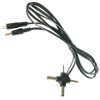 Kabel zasilający DC z krzyżakiem 2.5/5.5, 2.1/5.0, jack 3,5/2,5