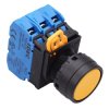 YW1B-M1E30Y Yellow 22mm Momentary Push Button Switch 3NO IP65 IDEC