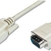 Monitor connection line, 1.8 m, HD-D-SUB plug, 15 pole to HD-D-SUB plug, 15 pole, AK-310100-018-E