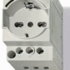Control cabinet outlet, gray, 16 A/230 V, Germany, IP20, 7U.00.8.230.0010