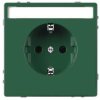 Gniazdo elektryczne Merten System Design MEG2302-6004, zielony