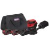 Sealey CP20VOSKIT Cordless Orbital Palm Sander Kit Ø125mm 20V - 2 Batteries