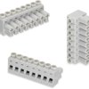 Socket header, 2 pole, pitch 5 mm, angled, gray, 691385700002