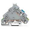 WAGO 280-593 5mm 2-cond. Actuator Ground Supply Trmnl. Block Grey AWG 28-14