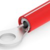 Insulated ring cable lug, 0.8-0.9 mm², AWG 18, 4.34 mm, M4, red, 1-320551-4