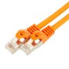 Patchcord S/FTP kat.7 PiMF kabel sieciowy LAN 2x RJ45 PoE pomarańczowy 2m NEKU