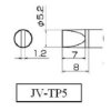 Grot śrubokręt płaski 5.2mm JV-TP5 do stacji iSolder-40 PT AOYUE T12