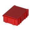 Skrzynka z przegródkami l. przedziałów: 1 szerokość: 42.3mm wysokość: 21mm głębokość: 57.4mm SB Czerwony