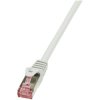 LogiLink CQ2082S RJ45 Patch Cable CAT 6 S/FTP 7.5m Grey Flame-retardant