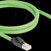 80889 Cat.6a patch cable, SF/UTP, PUR (TPU), 1 m, green