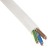 Przewód zasilający RS PRO H03VV-F 3 Core 100 m Polichlorek winylu Sheath Biały 5.97 mm OD, 300V 70 °C
