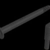Measuring lead with (test probe, straight) to (4 mm plug, angled), 1 m, black, PVC, 1.0 mm², CAT II, 934158100