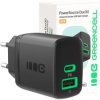 ŁADOWARKA SIECIOWA Greencell PowerSource Duo30 30W 1xUSB-C 1xUSB-A PD 3.0 QC 4.0+ czarna