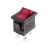 Włącznik ON-OFF klawiszowy 230V AC, czerwone podświetlenie, DPST 3P