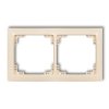 DECO Ramka 2 podwójna uniwersalna z tworzywa DECO Soft beżowy 1DRSO-2 KARLIK